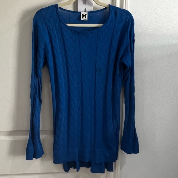 Vintage Missoni Cobalt Blue Tunic Sweater size 4 - Picture 1 of 8